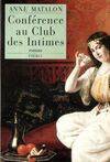 Conférence au club des intimes, roman