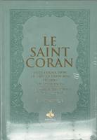 Saint Coran - Arabe franCais phonEtique - cartonnE - Grand Format (17 x 24) - Vert clair