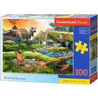 PUZZLE 100 PCS - LE MONDE DES DINOSAURES