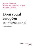 droit social europeen et international (2ed)