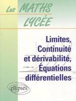 Limites, continuité et dérivabilité, équations différentielles - n°4