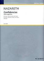 Confidências, Valsa argentina. flute, clarinet in A or B (viola) and guitar. Partition et parties.