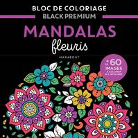 Bloc Black Premium - Mandalas fleuris