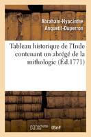 Tableau historique de l'Inde contenant un abrégé de la mithologie (Éd.1771)