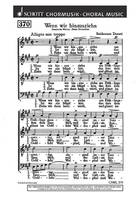 Wenn wir hinausziehn, mixed choir (SATB). Partition de chœur.