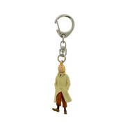 porte cles pvc tintin trench marchant 5.5cm