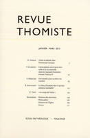 Revue thomiste - N°1/2013