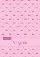 CAHIER VIRGINIE BLANC,96P,A5 PRINCESSE