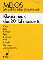 MELOS, Jahrbuch für zeitgenössische Musik. Klaviermusik des 20. Jahrhunderts