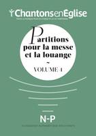 Chantons en Église : Partitions pour la messe et la louange Vol. 4