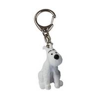 porte cles pvc - milou assis 2.5cm