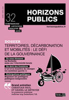 Territoires, décarbonation et mobilités : le défi de la gouvernance, Revue Horizons publics no 32 mars-avril 2023