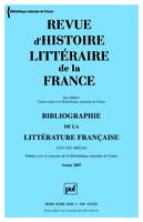 Revue d'histoire littéraire de la France 2008...