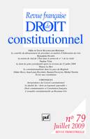 Revue française de droit constitutionnel 2009...