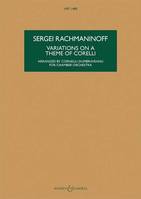 Variations on a Theme of Corelli, Arrangement for Chamber Orchestra by Corneliu Dumbraveanu. HPS 1488. op. 42. chamber orchestra. Partition d'étude.