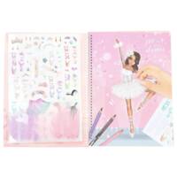 Jeux et Jouets Loisirs créatifs Coloriage Top Model - Album à colorier Create your Ballerina Ballet Papeterie
