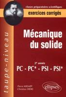 Mécanique du solide PC-PC*-PSI-PSI* - Exercices corrigés, exercices corrigés