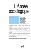 L' année sociologique 2009 - vol. 59 - n° 1, Pour une sociologie politique du droit