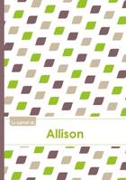 Le carnet d'Allison - Lignes, 96p, A5 - Pe´tales Vert Taupe Gris