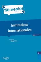 Institutions internationales - 20e ed.