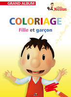 Coloriage Fille et garçon