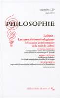 Philosophie 129 Liebniz lectures phénomenologiques