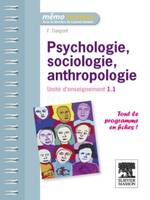 Psychologie, sociologie, anthropologie, Unité d'enseignement 1.1