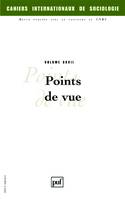 Cahiers internationaux de sociologie 2004 - vol...., Points de vue