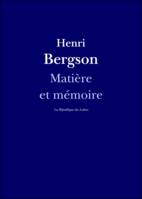 Matière et mémoire