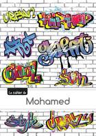 CARNET MOHAMED BLANC,96P,A5 GRAFFITI