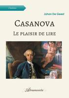 Casanova - Le plaisir de lire