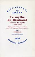 Le Mythe de Rimbaud, Genèse du mythe (1869-1949)