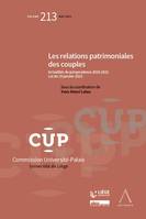 Les relations patrimoniales des couples, Actualités de jurisprudence