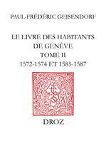 Le livre des habitants de Genève, Publié avec une introduction et des tables analytiques