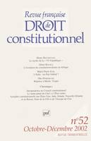 Revue française de droit constitutionnel 2002...
