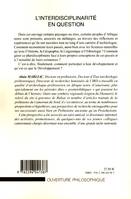 L'interdisciplinarité en question, Les choses, les mots et le passé des hommes