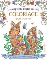 La magie du règne animal - Coloriage pour adultes (avec boîte porte-carte)