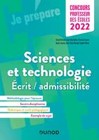 Concours Professeur des écoles 2022 - Sciences et technologie - Ecrit/admissibilité, Ecrit/admissibilité