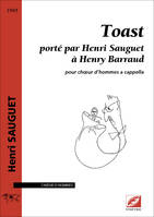 Toast porté par Henri Sauguet à Henry Barraud