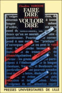 Faire dire, vouloir dire, La détermination et la désambiguïsation dans la grammaire