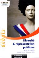 Diversité & représentation politique, actes du colloque, Science Po Paris, 28 octobre 2006