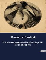 Anecdote trouvée dans les papiers d'un inconnu