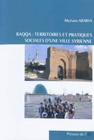 Raqqa : Territoires et pratiques sociales d'une ville syrienne, territoires et pratiques sociales d'une ville syrienne