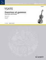 Exercises et Gammes, Travail journalier. violin.