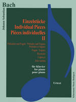 Partition - Bach - Pièces individuelles II - Préludes et fugues, Ricercari, Capricci, Aria variata