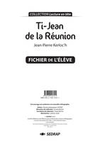 TI' JEAN DE LA REUNION - FICHIER PEDAGOGIQUE