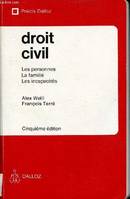 1973-1974, Code Civil les personnes la famille les incapacités