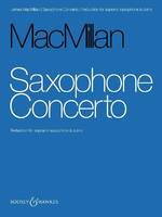 Saxophone Concerto, soprano saxophone and orchestra. Réduction pour piano avec partie soliste.