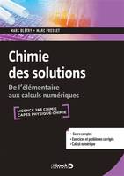 Chimie des solutions, De l'élémentaire aux calculs numériques