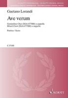 Ave verum, mixed choir (SSAATTBB) a cappella. Partition.